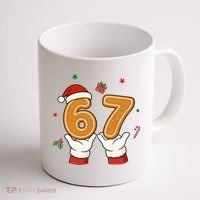 Christmas 67 Six Seven Cookies Santa 6-7 Funny Coffee Mug thumb 1