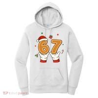 Christmas 67 Six Seven Cookies Santa 6-7 Funny Women's Hoodie thumb 0