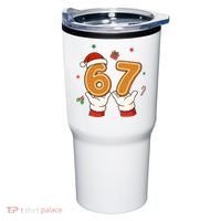 Christmas 67 Six Seven Cookies Santa 6-7 Funny Tumbler thumb 0