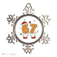 Christmas 67 Six Seven Cookies Santa 6-7 Funny Ornament thumb 0