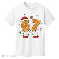 Christmas 67 Six Seven Cookies Santa 6-7 Funny Kids T-Shirt thumb 0