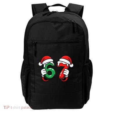 Christmas 67 Santa Hands Funny Meme 6-7 Sixty Seven Backpack