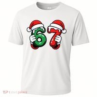 Christmas 67 Santa Hands Funny Meme 6-7 Sixty Seven Cooling Performance Crew T-Shirt thumb 0