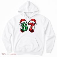 Christmas 67 Santa Hands Funny Meme 6-7 Sixty Seven Hoodie thumb 0
