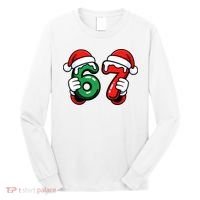 Christmas 67 Santa Hands Funny Meme 6-7 Sixty Seven Long Sleeve Shirt thumb 0