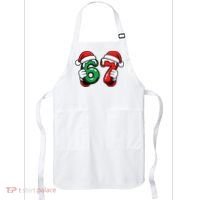 Christmas 67 Santa Hands Funny Meme 6-7 Sixty Seven Apron thumb 0