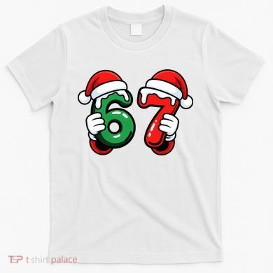 Christmas 67 Santa Hands Funny Meme 6-7 Sixty Seven T-Shirt