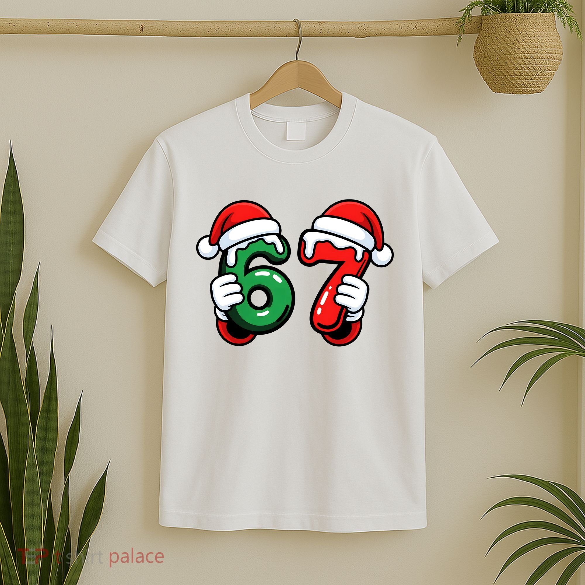 Christmas 67 Santa Hands Funny Meme 6-7 Sixty Seven T-Shirt