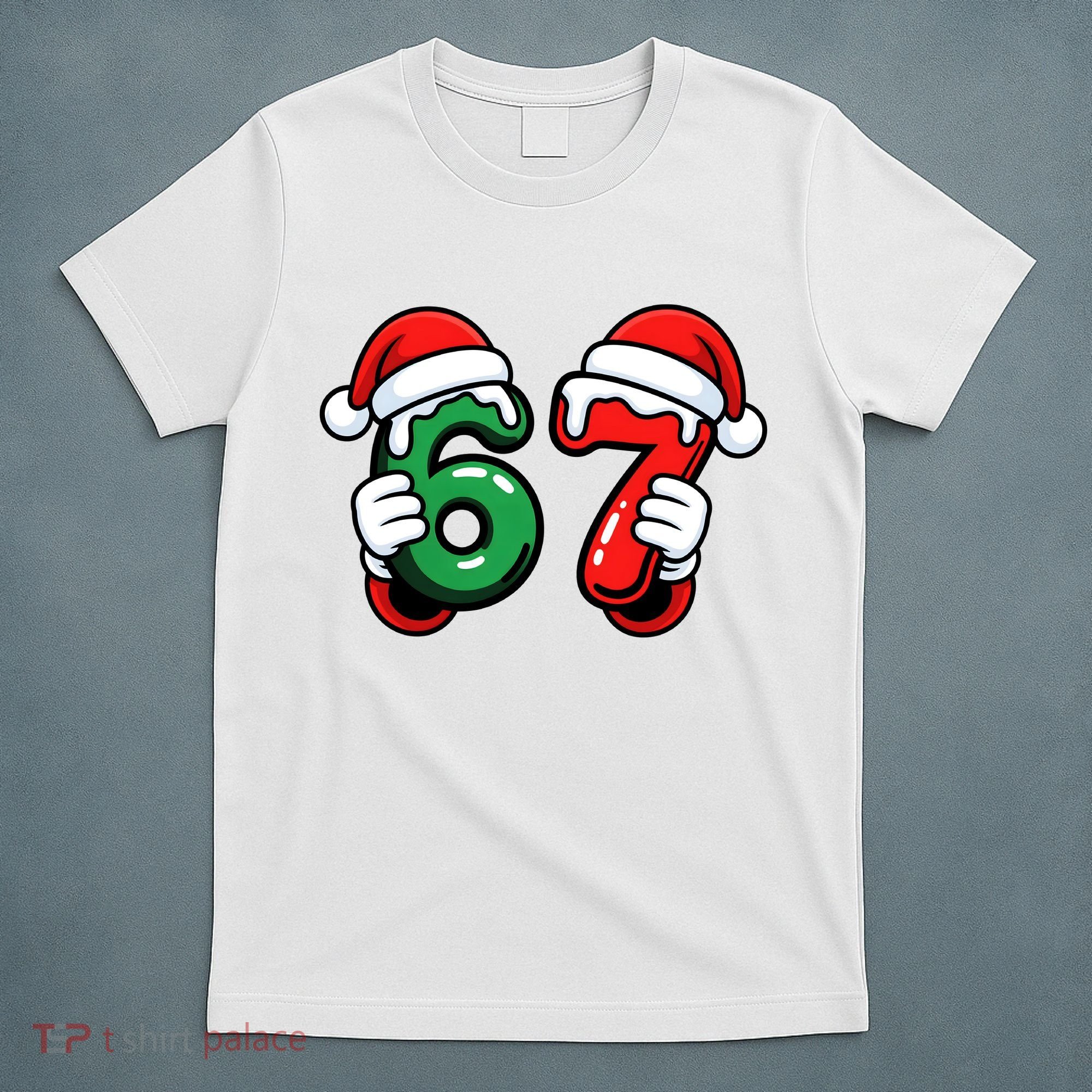 Christmas 67 Santa Hands Funny Meme 6-7 Sixty Seven T-Shirt