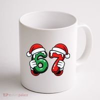 Christmas 67 Santa Hands Funny Meme 6-7 Sixty Seven Coffee Mug thumb 1