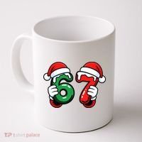 Christmas 67 Santa Hands Funny Meme 6-7 Sixty Seven Coffee Mug thumb 0