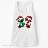Christmas 67 Santa Hands Funny Meme 6-7 Sixty Seven Women's Tank Top thumb 0
