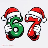 Christmas 67 Santa Hands Funny Meme 6-7 Sixty Seven Baby Bodysuit thumb 2