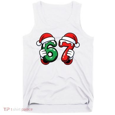 Christmas 67 Santa Hands Funny Meme 6-7 Sixty Seven Tank Top