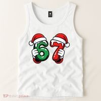 Christmas 67 Santa Hands Funny Meme 6-7 Sixty Seven Tank Top thumb 2