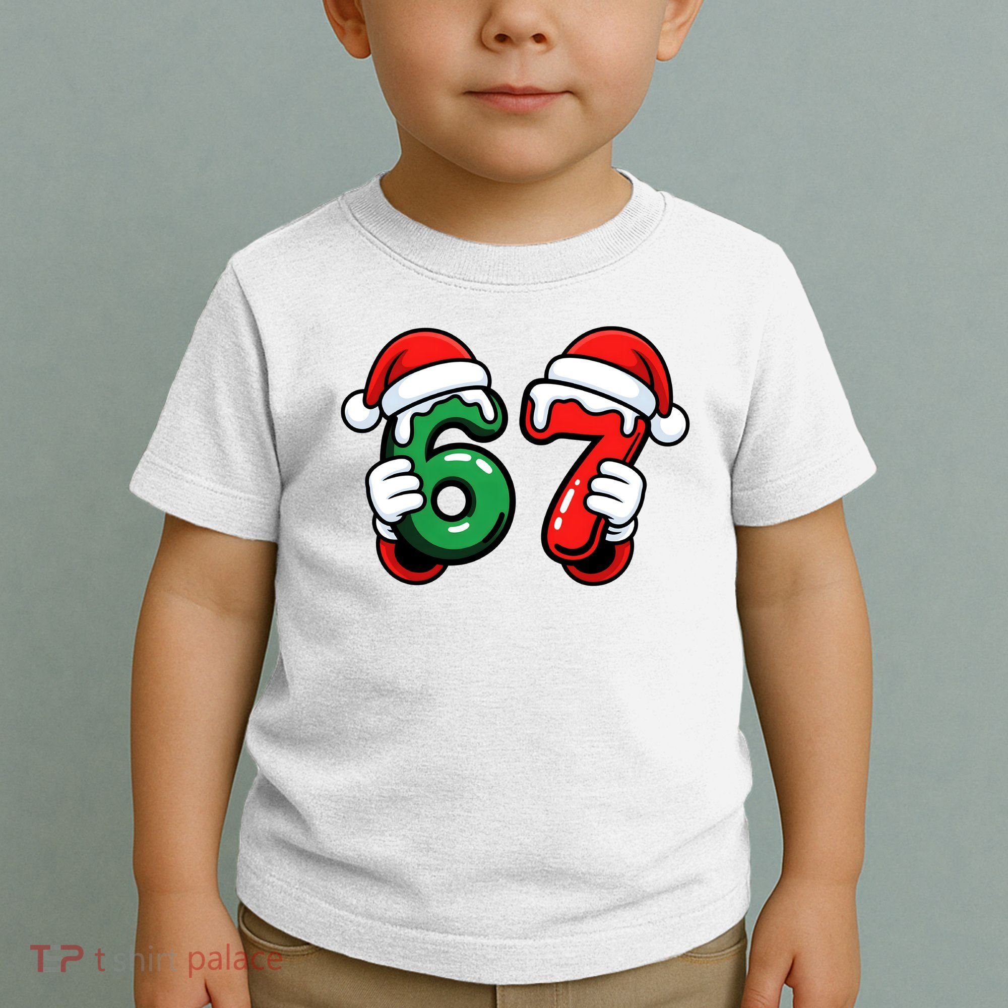 Christmas 67 Santa Hands Funny Meme 6-7 Sixty Seven Toddler T-Shirt