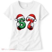Christmas 67 Santa Hands Funny Meme 6-7 Sixty Seven Women's T-Shirt thumb 0
