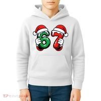 Christmas 67 Santa Hands Funny Meme 6-7 Sixty Seven Kids Hoodie thumb 4