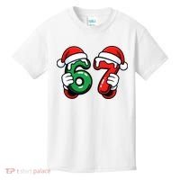Christmas 67 Santa Hands Funny Meme 6-7 Sixty Seven Kids T-Shirt thumb 0