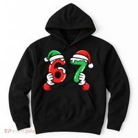 Christmas 67 Santa Hands 6-7 Meme Funny  Hoodie thumb 0