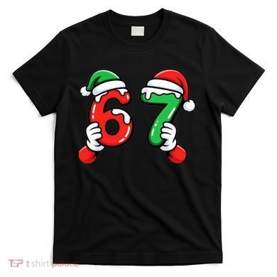 Christmas 67 Santa Hands 6-7 Meme Funny  T-Shirt