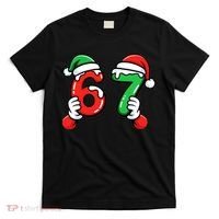 Christmas 67 Santa Hands 6-7 Meme Funny  T-Shirt thumb 0