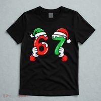 Christmas 67 Santa Hands 6-7 Meme Funny  T-Shirt thumb 5