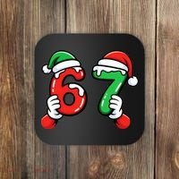 Christmas 67 Santa Hands 6-7 Meme Funny  Coaster thumb 0