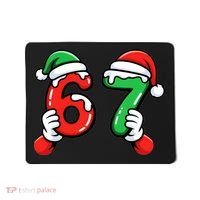 Christmas 67 Santa Hands 6-7 Meme Funny  Mousepad thumb 0