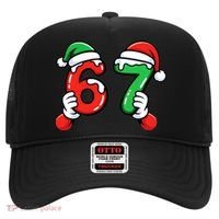 Christmas 67 Santa Hands 6-7 Meme Funny  Hat thumb 0