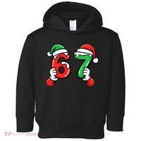Christmas 67 Santa Hands 6-7 Meme Funny  Toddler Hoodie thumb 0
