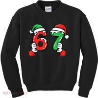 Christmas 67 Santa Hands 6-7 Meme Funny  Kids Sweatshirt thumb 0