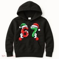 Christmas 67 Santa Hands 6-7 Meme Funny  Kids Hoodie thumb 0