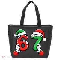 Christmas 67 Santa Hands 6-7 Meme Funny  Tote Bag thumb 0