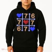 Crochet 6-7 Valentines Day 67 Meme Tik Tak Toe Hoodie thumb 2