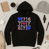 Crochet 6-7 Valentines Day 67 Meme Tik Tak Toe Hoodie thumb 3