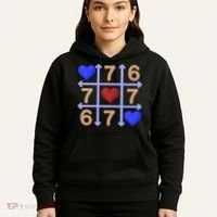 Crochet 6-7 Valentines Day 67 Meme Tik Tak Toe Hoodie thumb 5
