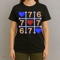 Crochet 6-7 Valentines Day 67 Meme Tik Tak Toe T-Shirt thumb 4