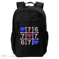 Crochet 6-7 Valentines Day 67 Meme Tik Tak Toe Backpack thumb 0