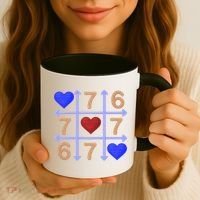 Crochet 6-7 Valentines Day 67 Meme Tik Tak Toe Coffee Mug thumb 3