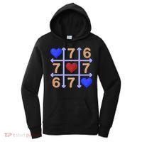 Crochet 6-7 Valentines Day 67 Meme Tik Tak Toe Women's Hoodie thumb 0