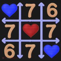Crochet 6-7 Valentines Day 67 Meme Tik Tak Toe Women's Hoodie thumb 2