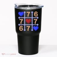 Crochet 6-7 Valentines Day 67 Meme Tik Tak Toe Tumbler thumb 0