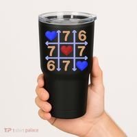Crochet 6-7 Valentines Day 67 Meme Tik Tak Toe Tumbler thumb 2