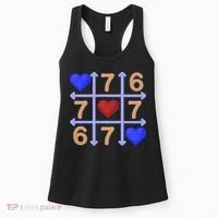 Crochet 6-7 Valentines Day 67 Meme Tik Tak Toe Women's Tank Top thumb 0
