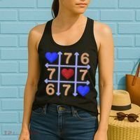 Crochet 6-7 Valentines Day 67 Meme Tik Tak Toe Women's Tank Top thumb 2