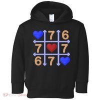 Crochet 6-7 Valentines Day 67 Meme Tik Tak Toe Toddler Hoodie thumb 0