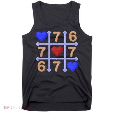 Crochet 6-7 Valentines Day 67 Meme Tik Tak Toe Tank Top