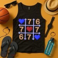 Crochet 6-7 Valentines Day 67 Meme Tik Tak Toe Tank Top thumb 4