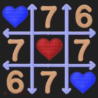 Crochet 6-7 Valentines Day 67 Meme Tik Tak Toe Golf Towel thumb 3